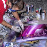 Spray Painting at Sofia Breathes Festival