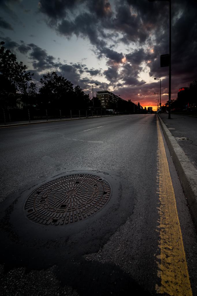 Urban photograph Dramatic sunset through the streets of Sofia. by Sergey Vasilev on PhotoCodex